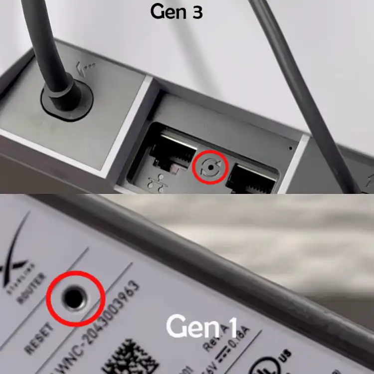 Gen 1 and 3 Starlink Router