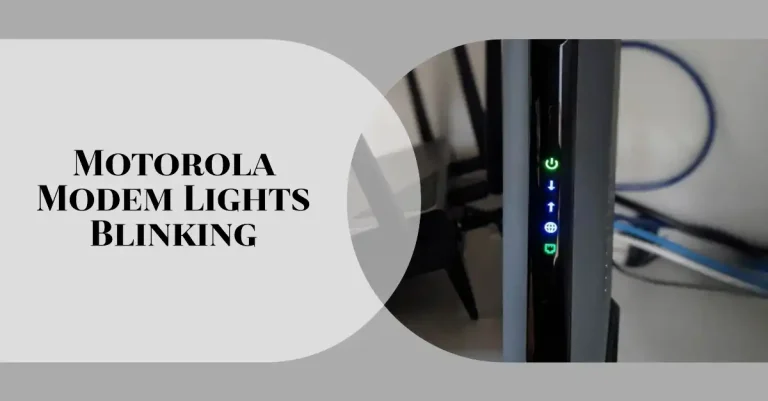 Motorola Modem Lights Blinking